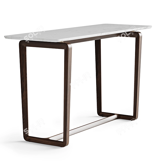 Luxurious Fidelio Console by Poltrona Frau 3D model image 2