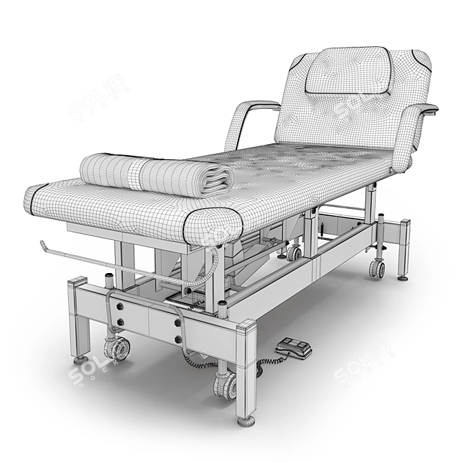 Electric Massage Table DB-9 3D model image 2