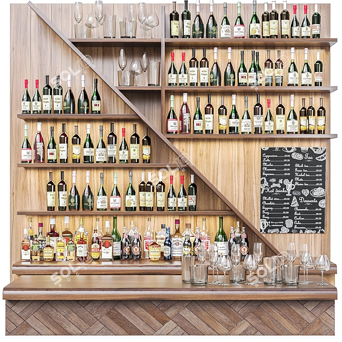 Ethnic Bar Alcohol 3D Models 3D model image 1