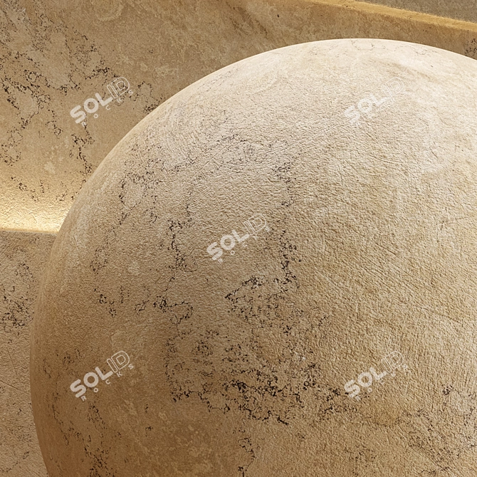 Seamless Plaster Material Bundle 3D model image 5