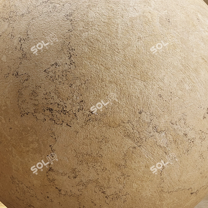 Seamless Plaster Material Bundle 3D model image 6