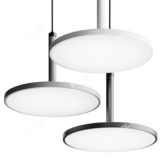 Poet's Glow Pendant Light 3D model image 2