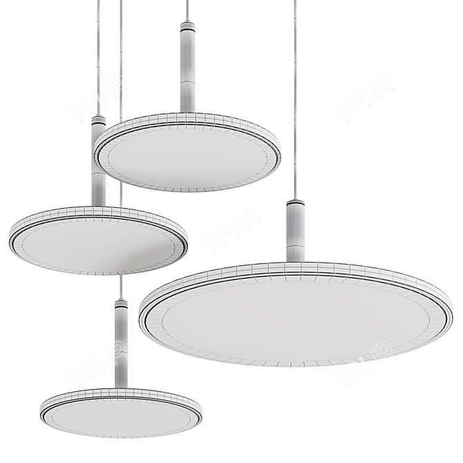 Poet's Glow Pendant Light 3D model image 3