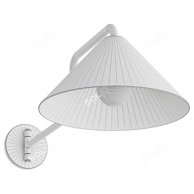 Elegant Plug-In Wall Light 3D model image 3