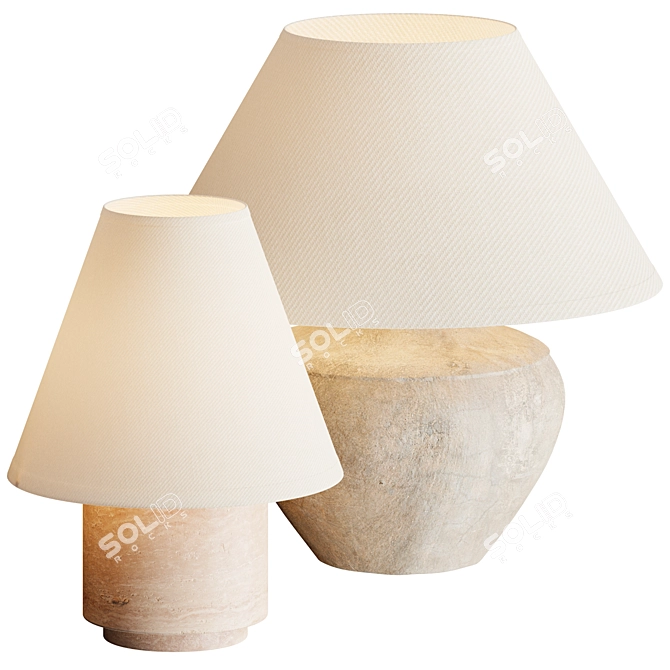 Bronte Table Lamp: Elegant Illumination 3D model image 1