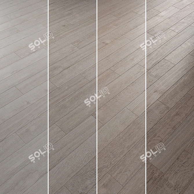 Oak Parquet Floor Collection 3D model image 4