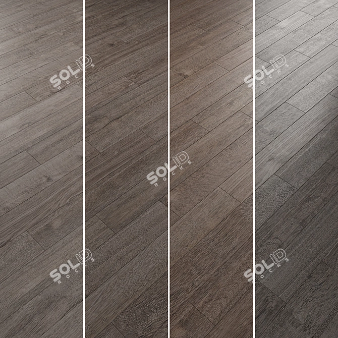 Oak Parquet Floor Collection 3D model image 5