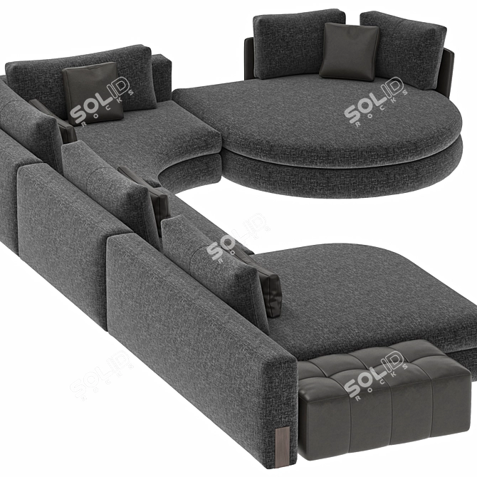 Modular Sofa System Cantori Oasi 3D model image 3