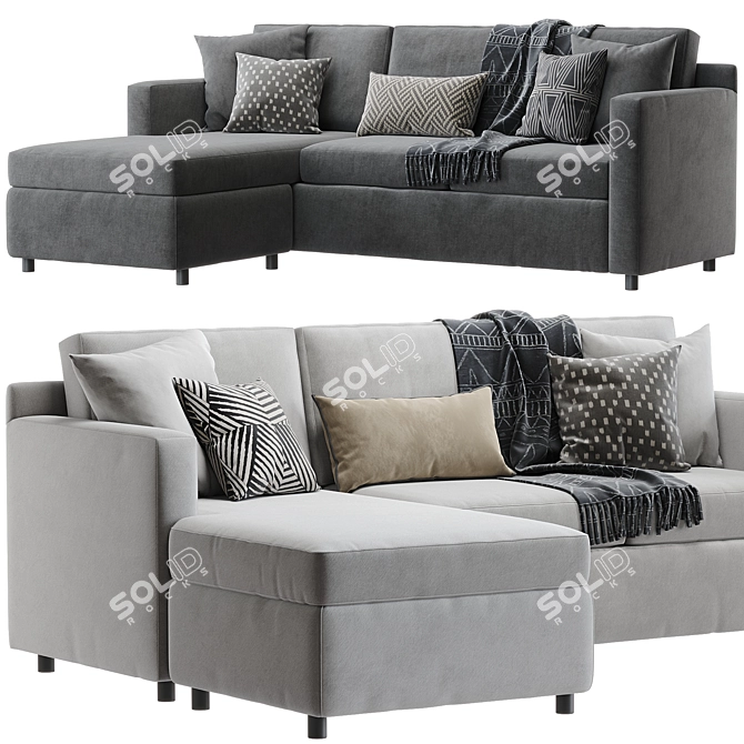 Barrett II Sectional Sofa Model 3D model image 1