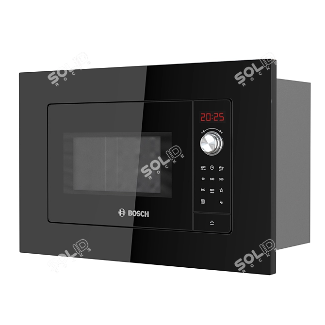 Bosch Serie 2 Built-in Microwave 3D model image 2