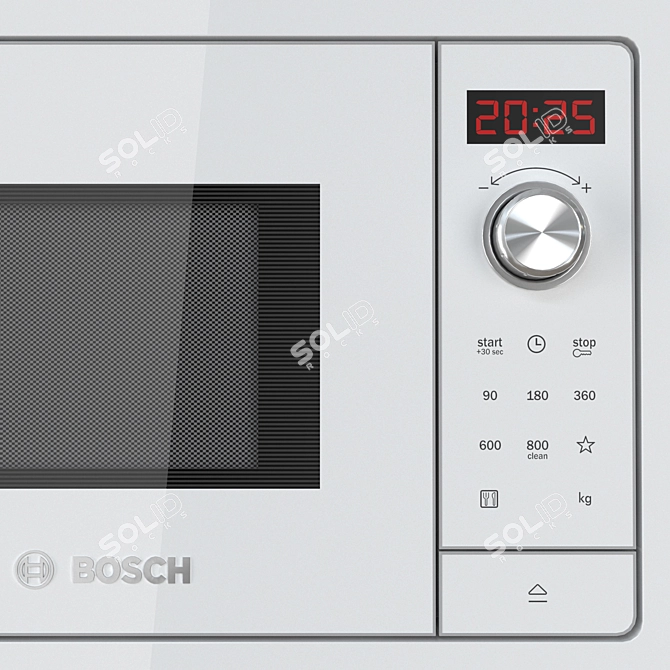 Bosch Serie 2 Built-in Microwave 3D model image 4