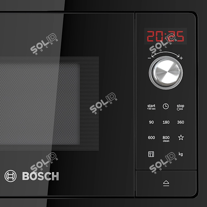 Bosch Serie 2 Built-in Microwave 3D model image 5