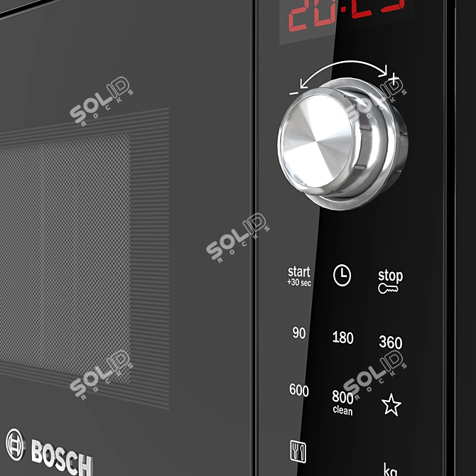 Bosch Serie 2 Built-in Microwave 3D model image 6