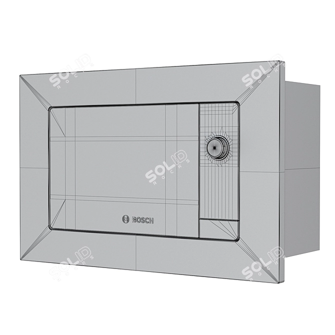 Bosch Serie 2 Built-in Microwave 3D model image 7