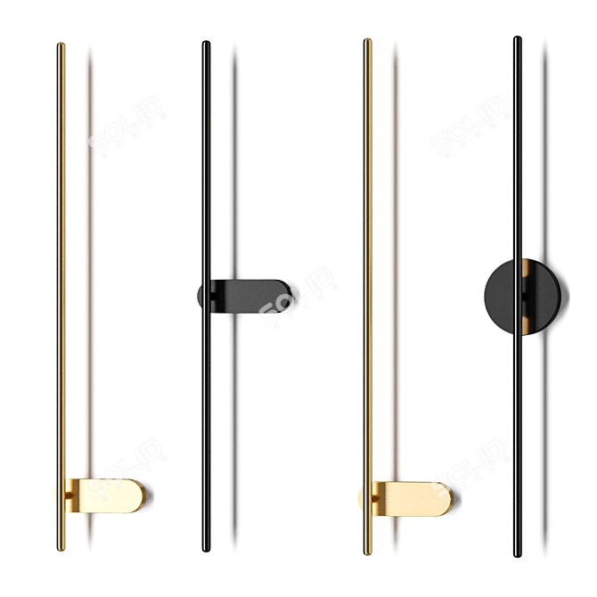 Adjustable Wall Lamp VANTAGGIO 3D model image 1