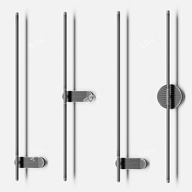 Adjustable Wall Lamp VANTAGGIO 3D model image 6