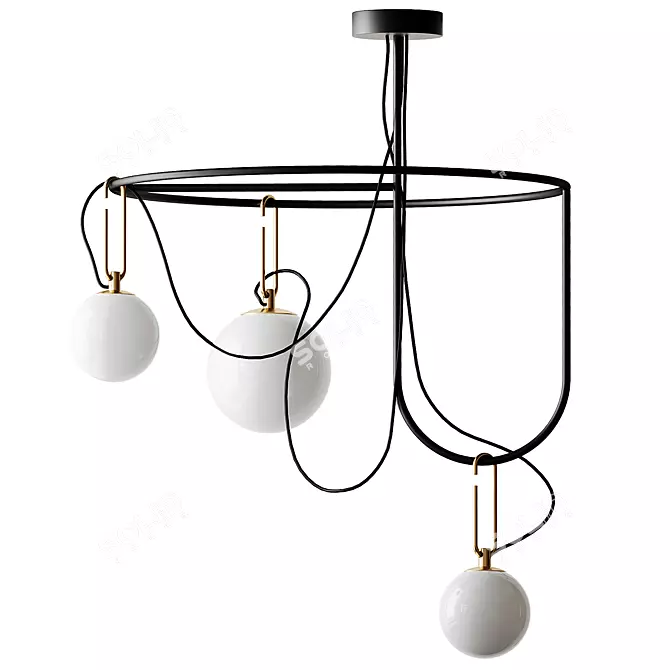 Artemide Modern NH Pendant Lighting 3D model image 1