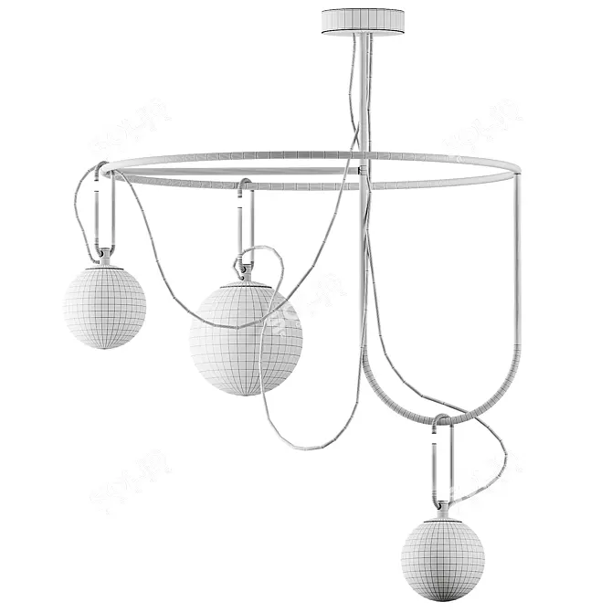 Artemide Modern NH Pendant Lighting 3D model image 3