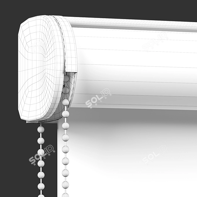 Roller Blinds 3D Model Collection 3D model image 4