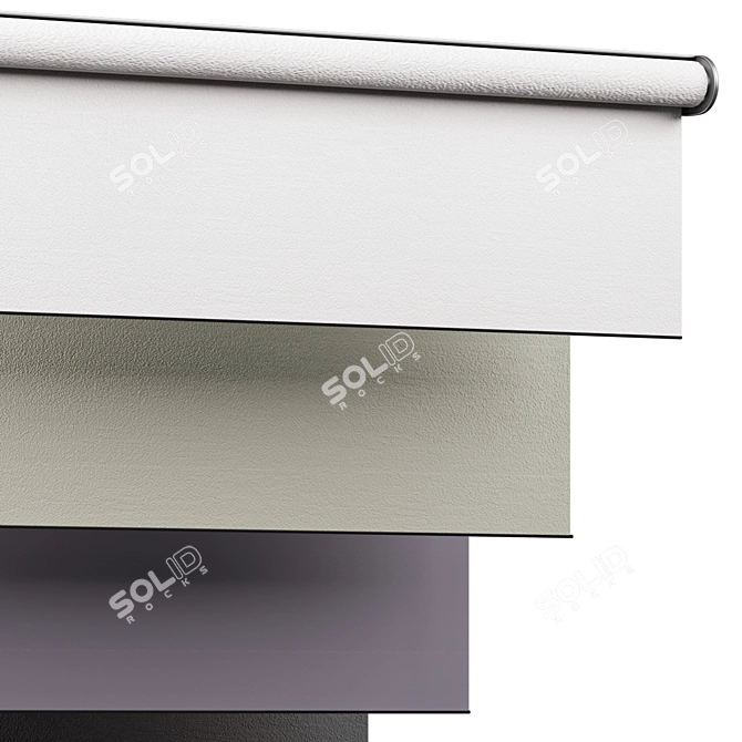 Versatile Roller Blinds 3D Model 3D model image 2