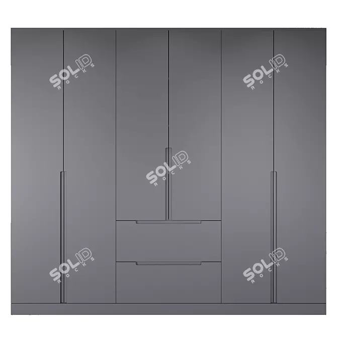 Irvine Bedroom Closet Cabinet 3D model image 1