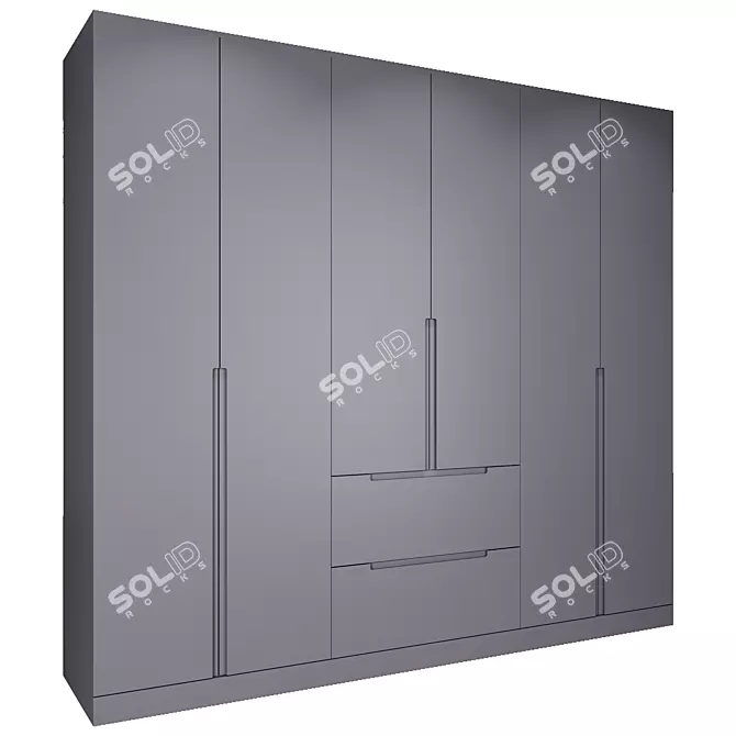 Irvine Bedroom Closet Cabinet 3D model image 2