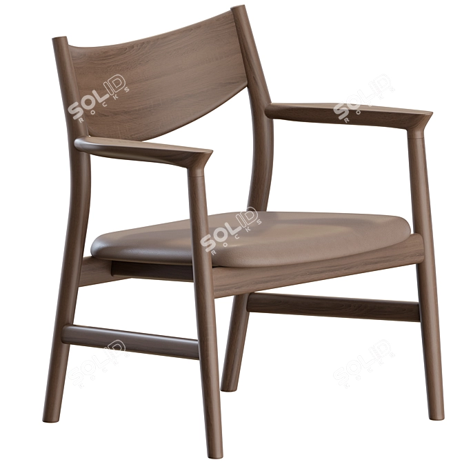 Modern Design Kamuy Lounge Chair 3D model image 2