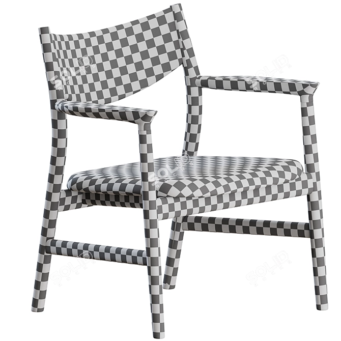 Modern Design Kamuy Lounge Chair 3D model image 4