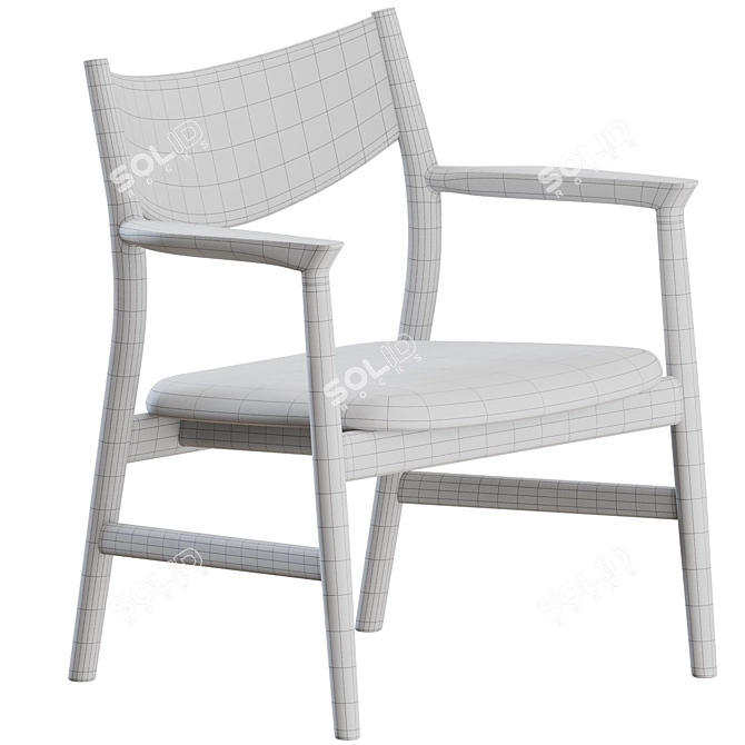 Modern Design Kamuy Lounge Chair 3D model image 5