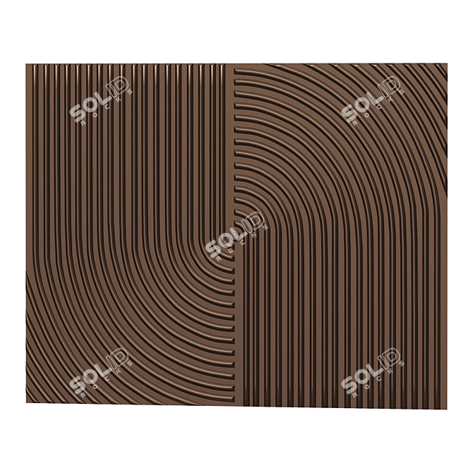 Wilt Horizontal Designer Panel 3D model image 1