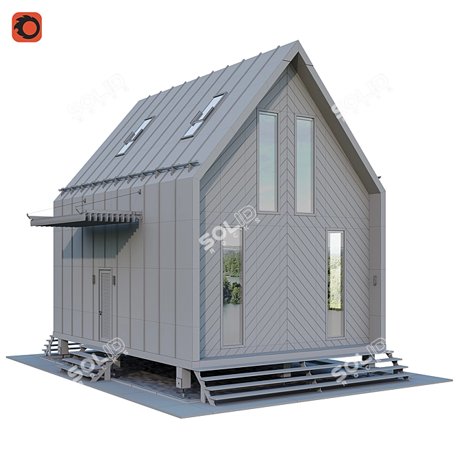 Cozy Barnhouse Model - 3DsMax 3D model image 2