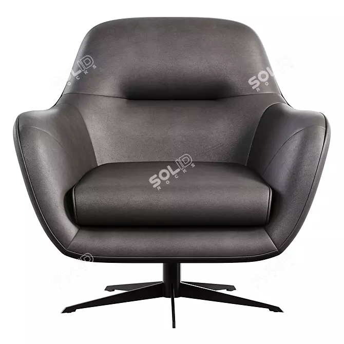 Elegant MOI Armchair for Home 3D model image 4