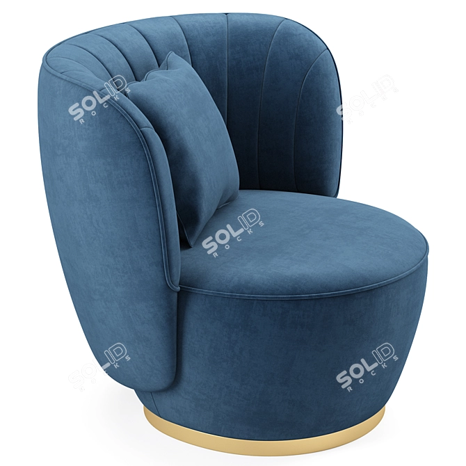 Luxury Pearl Armchair 3D Model 3D model image 3