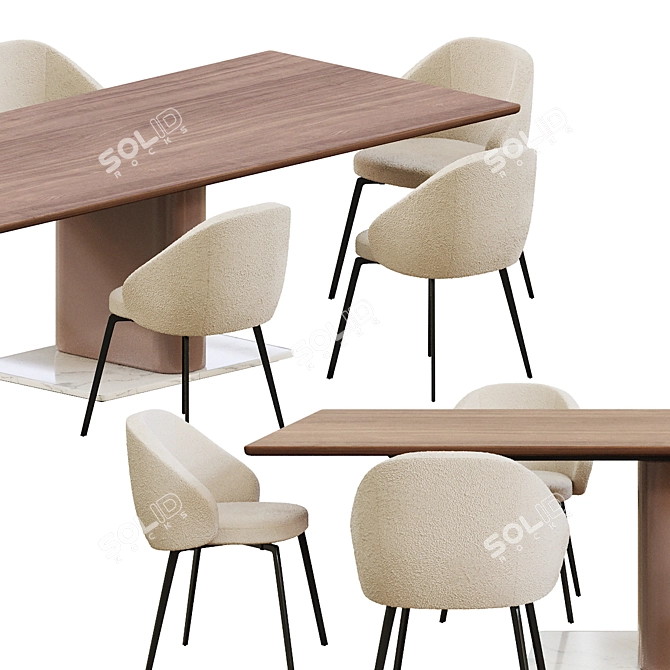 Fly Mario Ruiz Dining Set 3D model image 2