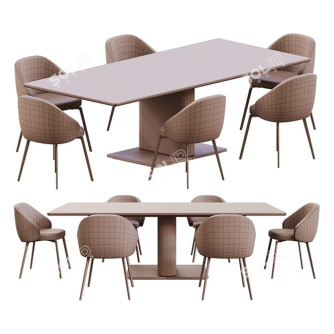 Fly Mario Ruiz Dining Set 3D model image 3