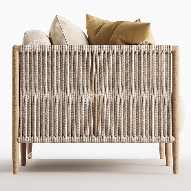 Brown Jordan Maldives Loveseat Sofa 3D model image 3