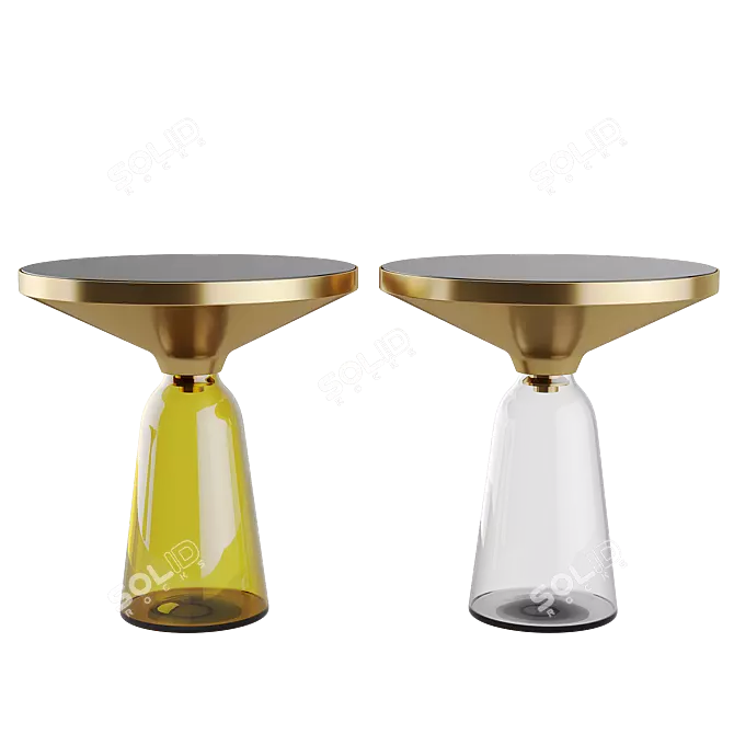 Vaso Glass Coffee Table Set 3D model image 3