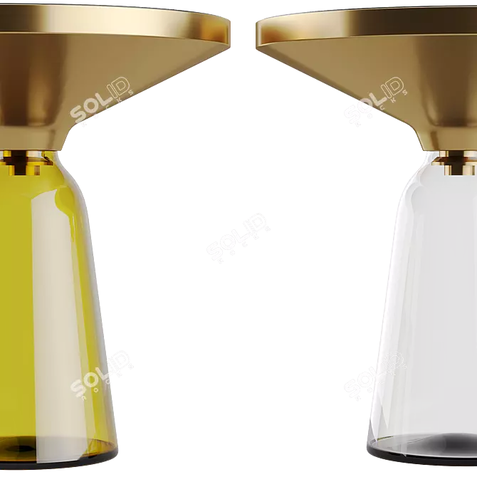 Vaso Glass Coffee Table Set 3D model image 4