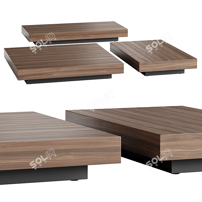 Modern Minimalist Molteni&C MARTEEN Coffee Tables 3D model image 1