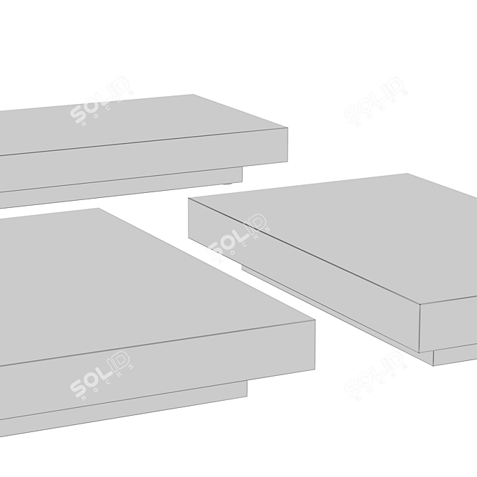 Modern Minimalist Molteni&C MARTEEN Coffee Tables 3D model image 3