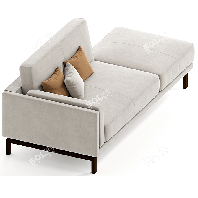 Elegant Modular Sofa Program 3D model image 2