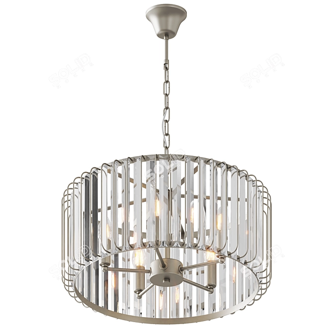 Elegant Freya Pendant Lighting 3D model image 2