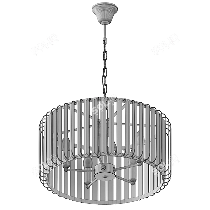 Elegant Freya Pendant Lighting 3D model image 3