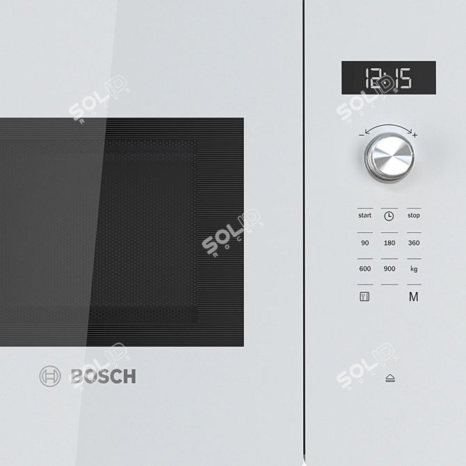 Bosch Serie 6 Built-in Microwave 3D model image 4