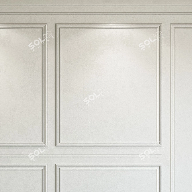 Decorative Plaster with Molding 272 3D model image 2