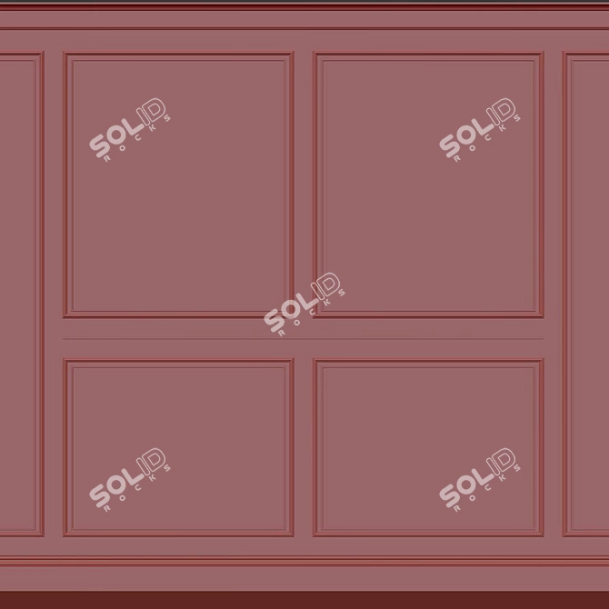 Decorative Plaster with Molding 272 3D model image 4