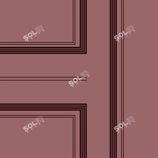 Decorative Plaster with Molding 272 3D model image 5