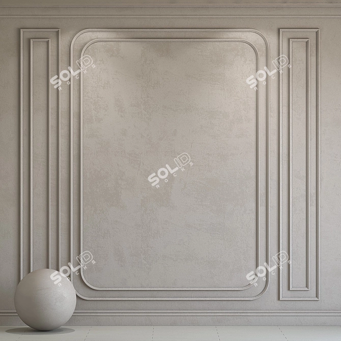 Decorative Plaster with Moulding 273 3D model image 1