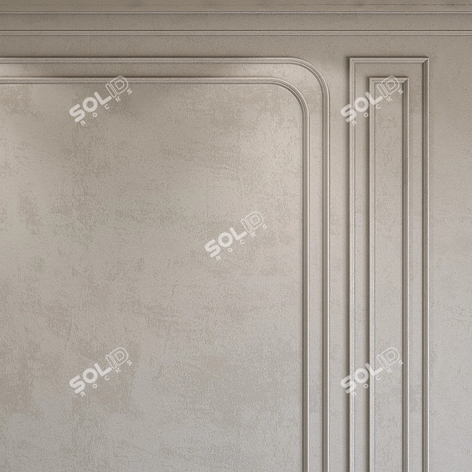 Decorative Plaster with Moulding 273 3D model image 2