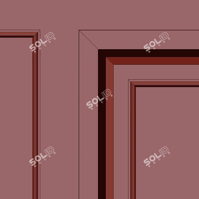 Decorative Stucco with Molding rtrimming 3D model image 5